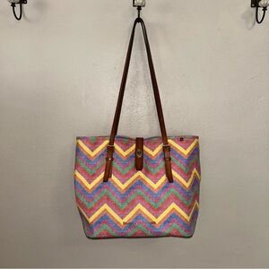 Colorful Chevron Tote Bag